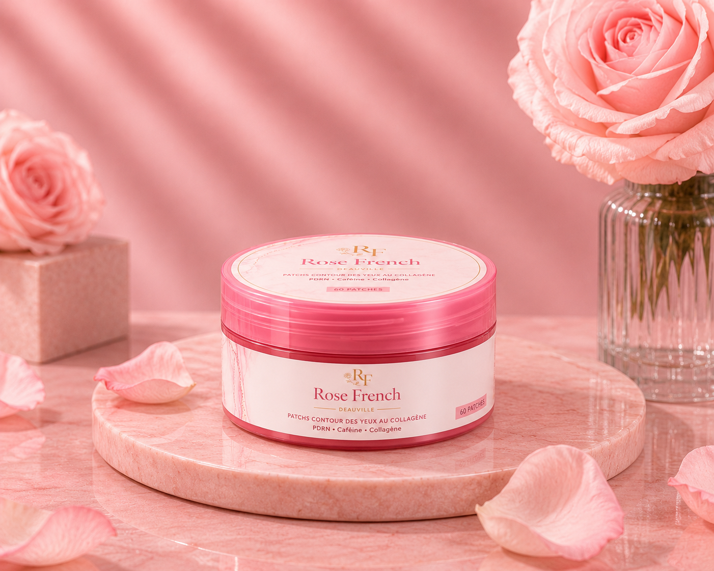 🌸 Patches Anti-Cernes Rose French